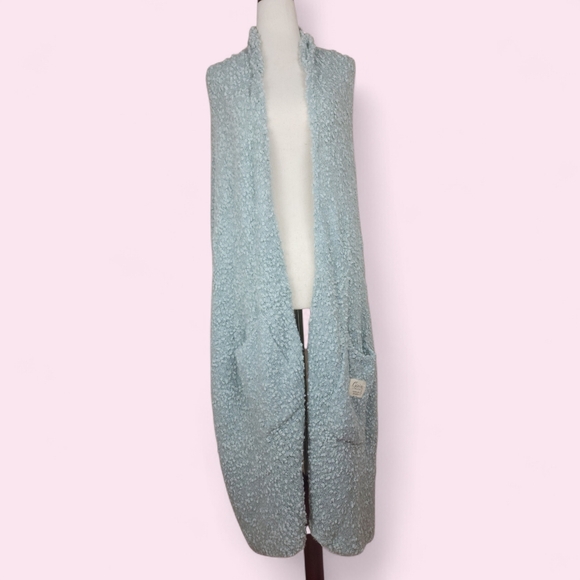 Handmade Demdaco Cozy Soft Knit Scarf Shawl Wrap with Pockets - Picture 2 of 8